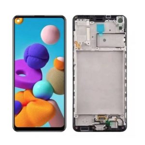 Tela Frontal Display Touch Samsung Galaxy A21s A217 C/Aro